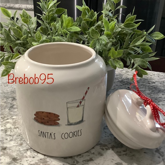 Rae Dunn 2022 SANTA’S COOKIES Christmas Canister - Picture 3 of 3